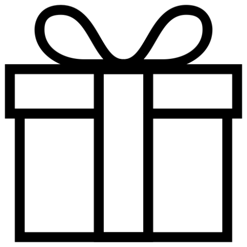 darček čierna ikona